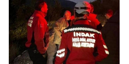 The Turkish man found himself on the way to help the search and rescue team find people