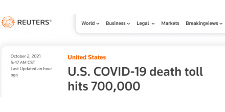 The cumulative number of new crown deaths in the United States exceeded 700000! US media lamented: T