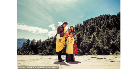 The king and queen of Bhutan released a 