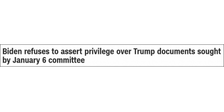 Trump wants to detain the Congressional shock file. The White House: he doesn't have this privilege